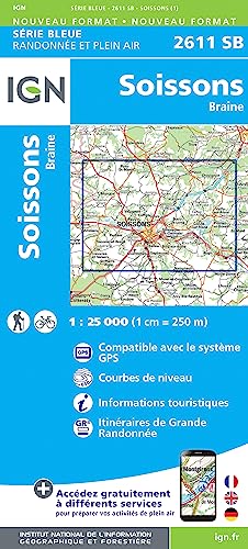 2611SB Soissons.Braine (Série Bleue, Band 2611) von IGN Frankreich