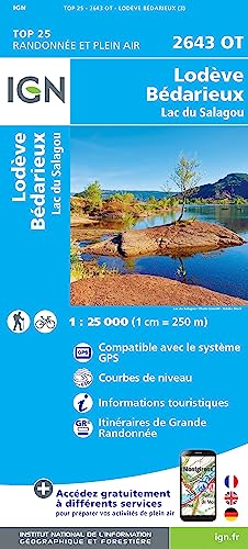 2643OT Lodève.Bédarieux-Lac de Salagou (TOP 25)