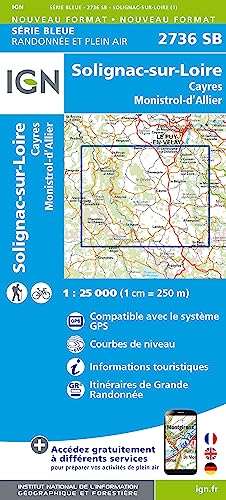 2736SB Solignac-sur-Loire-Cayres.Monistrol-d'Allier (Série Bleue, Band 2736)