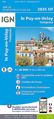 2835OT Le Puy-en-Velay - Yssingeaux (TOP 25) von IGN Institut Geographique National