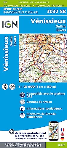 3032SB Vénissieux-Oullins.Givors (Série Bleue, Band 3032) von IGN Frankreich
