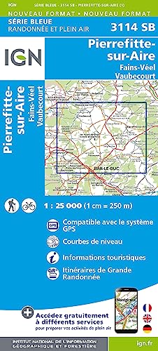3114SB Pierrefitte sur A (Série Bleue, Band 3114) von IGN Institut Geographique National