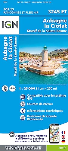 3245ET AUBAGNE - LA CIOTAT Topographische Wanderkarte Frankreich 1:25.000 TOP 25 IGN 3245ET AUBAGNE - LA CIOTAT Topographische Wanderkarte Frankreich 1:25.000 TOP 25 IGN von IGN Frankreich