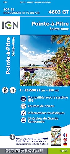 Pointe-á-Pitre Sainte- Anne 1:25 000: 1:25000 (TOP 25) von IGN Frankreich