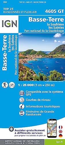 Basse Terre - Les Saintes - La Désirades 1:25 000: Parc National de la Guadeloupe 1:25000 (TOP 25)