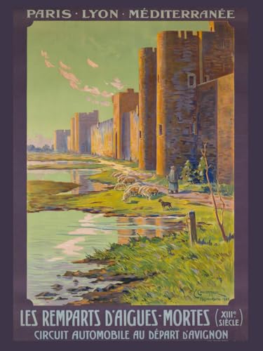 Affiche des Remparts d'Aigues-Mortes Affiche des Remparts d'Aigues-Mortes von PATRIMOINE