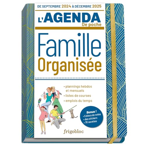 Agenda de poche 2025 de la famille organisée - bleu (de sept. 2024 à déc. 2025) von PLAY BAC