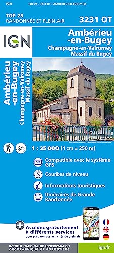 Ambérieu-en-Bugey - Champagne-en-Valromey 1:25 000: 1:25000 (TOP 25)