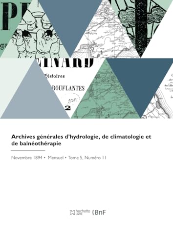 Archives générales d'hydrologie, de climatologie et de balnéothérapie
