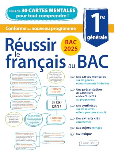 Bac 2025 - Réussir le français au Bac en cartes mentales: Plus de 30 cartes mentales pour tout comprendre ! von LAROUSSE