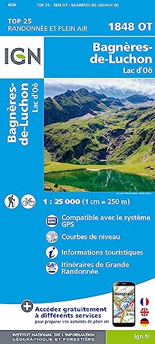 Bagneres-de-Luchon Lac d'Oo 1:25 000 (TOP 25)