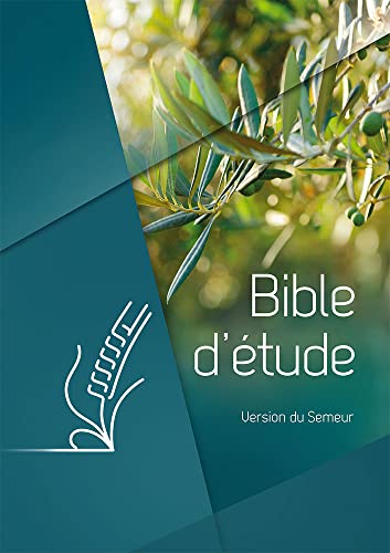 Bible d’étude, version du Semeur, couverture rigide verte, motif olivier, tranche blanche: Couverture rigide verte, olivier, tranche blanche