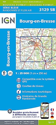 3129SB Bourg-en-Bresse: . (Série Bleue, Band 3129) von IGN Institut Geographique National