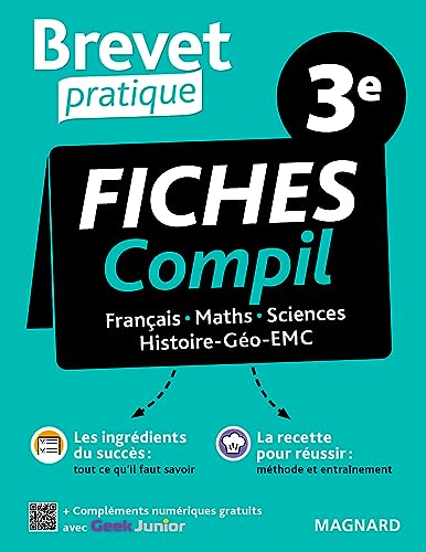 Brevet Pratique Compil de Fiches Examen 3e Brevet 2024: Français, Maths, Histoire-Géo-EMC, Sciences von MAGNARD