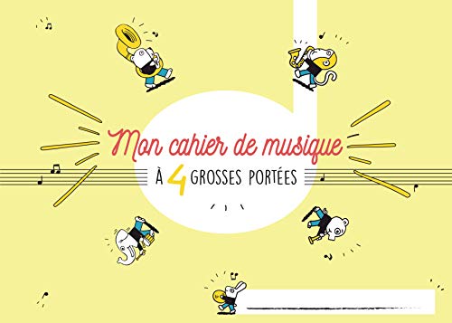 Cahier de musique Enfant 4 portées 32 pages Cahier de musique Enfant 4 portées 32 pages