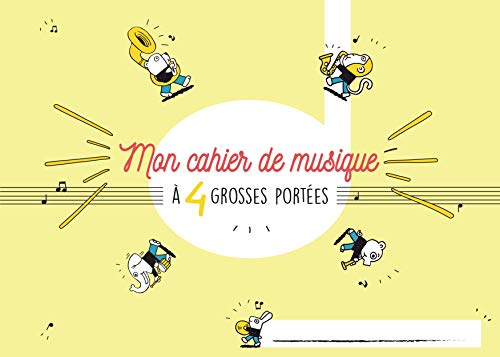 Cahier de musique Enfant 4 portées 32 pages