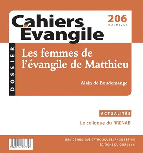 Cahiers Evangile-206: Les femmes de l'évangile de Matthieu von CERF