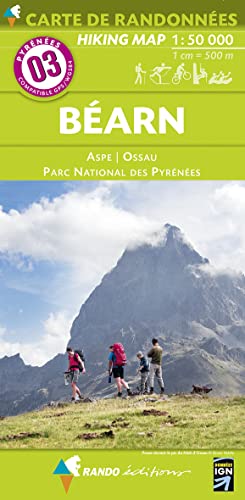 Carte de randonnées Pyrénées Béarn - Aspe - Ossau - Parc National des Pyrénées Carte de randonnées Pyrénées Béarn - Aspe - Ossau - Parc National des Pyrénées