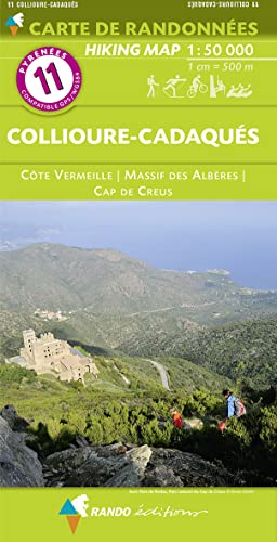 Carte de randonnées Collioure-Cadaqués: 1/50 000