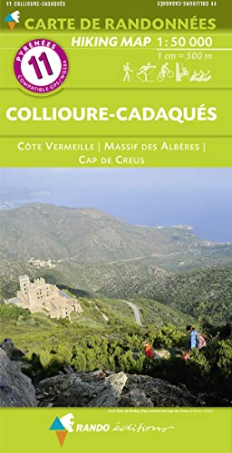 Carte de randonnées Collioure-Cadaqués: 1/50 000 Carte de randonnées Collioure-Cadaqués: 1/50 000