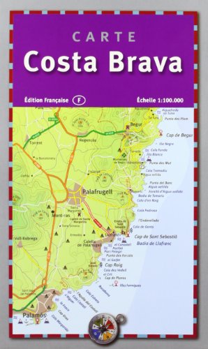 Costa Brava, carte: Carte (Mapa) von Triangle Postals, S.L.