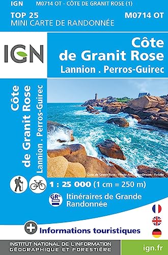 Côte de Granit Rose mini Lannion/Perros-Guirec (0714OT) (TOP 25) von Institut Geographique National