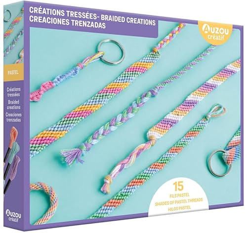 Créations tressées - Fils pastel von AUZOU