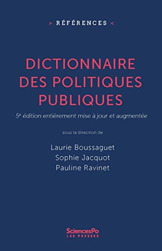 Dictionnaire des politiques publiques - 5e édition entièreme Dictionnaire des politiques publiques - 5e édition entièreme