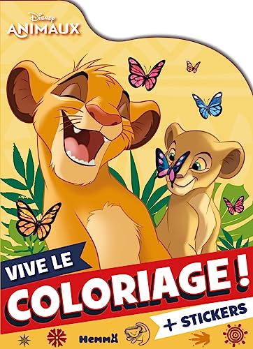 Disney Animaux - Vive le coloriage ! (Simba et Nala): Avec des stickers von HEMMA