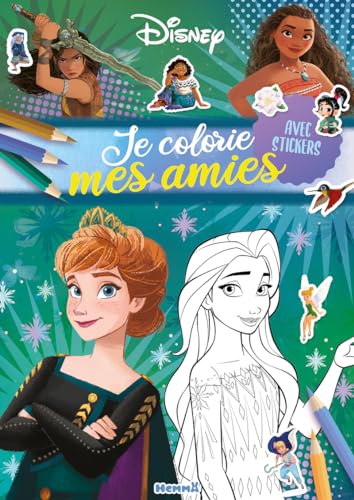Disney - Je colorie mes amies (Anna et Elsa) - Avec stickers von HEMMA