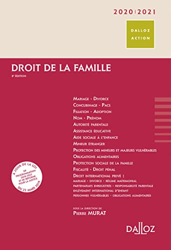 Droit de la famille 2020/2021 8ed Droit de la famille 2020/2021 8ed