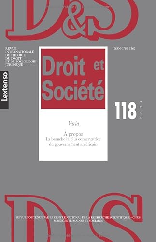 Droit & Société N°118-2024 von LGDJ