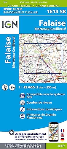 Falaise Morteaux -Couliboeuf 1:25 000: 1:25000 (Série Bleue, Band 1614)