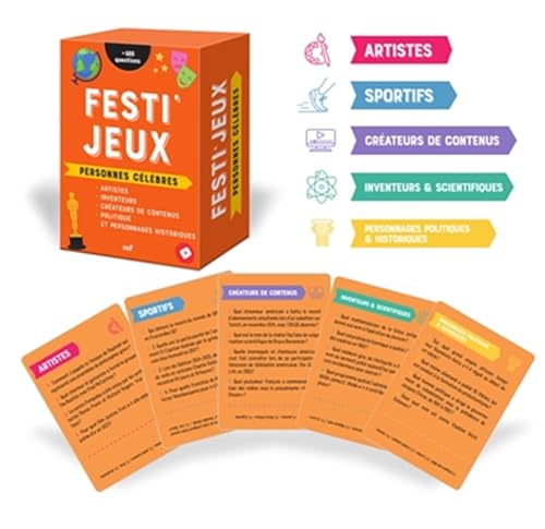 Festi'Jeux - Personnes célèbres: Plus de 600 questions pour côtoyer les figures de l’histoire et de notre époque ! von MERCILESLIVRES