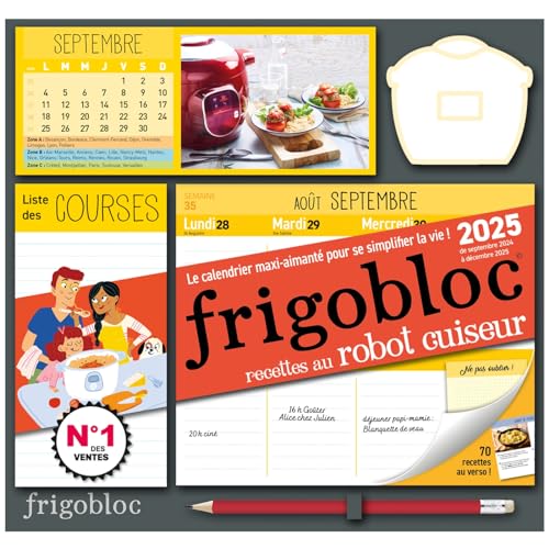 Frigobloc Hebdomadaire 2025 Robot cuiseur (de sept. 2024 à déc. 2025) von PLAY BAC