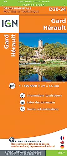 Gard - Hérault (721323) (Routier France départementale, Band 721323) von Institut Geographique National