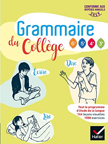 Grammaire du collège - Français 6e/cycle 4 Éd 2019 - Livre élève von HATIER