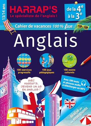 HARRAP's Cahier de vacances De la 4e à la 3e: 100% jeux