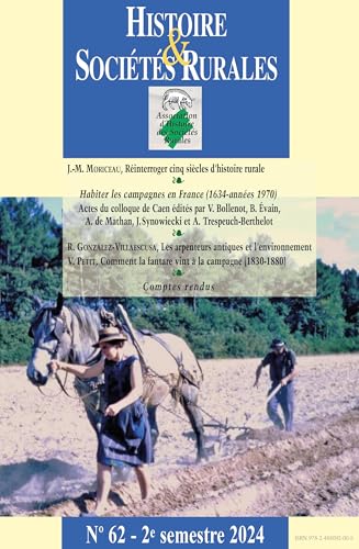 HISTOIRE & SOCIETES RURALES, NO 62. 2ND SEMESTRE 2024 von PU CAEN