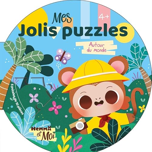 Hemma et Moi - Mes jolis puzzles - Autour du monde: 5 puzzles de 10 pièces