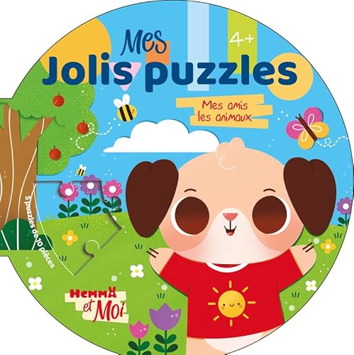 Hemma et Moi - Mes jolis puzzles - Mes amis les animaux: 5 puzzles de 10 pièces