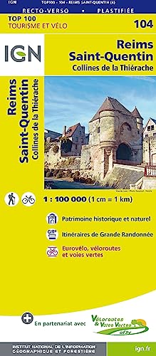 SK104 Reims St.-Quentin (TOP 100, Band 104) von IGN Institut Geographique National