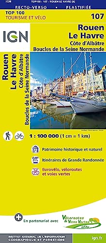 IGN 1 : 100 000 Rouen - Le Havre: Top 100 Tourisme et Découverte. Patrimoine historique et naturel / Courbes de niveau / Itinéraires de randonnée / Compatible GPS IGN 1 : 100 000 Rouen - Le Havre: Top 100 Tourisme et Découverte. Patrimoine historique et naturel / Courbes de niveau / Itinéraires de randonnée / Compatible GPS von IGN Frankreich