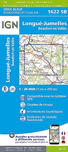 IGN Karte, Serie Bleue Longue Jumelles (Série Bleue, Band 1622)