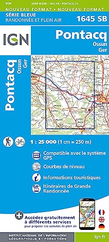 IGN Karte, Serie Bleue Pontacq Ossun Ger (Série Bleue, Band 1645) von IGN Institut Geographique National