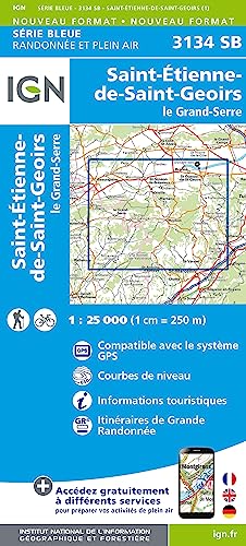 IGN Karte, Serie Bleue St.Etienne de St. Geoirs (Série Bleue, Band 3134)