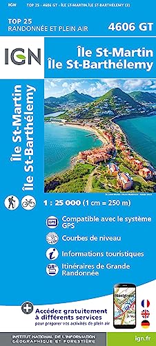 4606GT Ile St-Martin - Ile Saint Barthelemy (TOP 25) von IGN-Frankreich