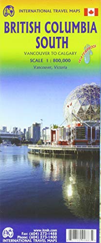 International Travel Map ITM British Columbia South, Calgary to Vancouver: Vancouver, Victoria International Travel Map ITM British Columbia South, Calgary to Vancouver: Vancouver, Victoria