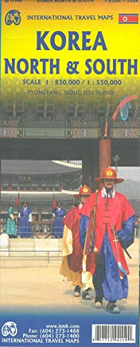 International Travel Map ITM Korea North & South International Travel Map ITM Korea North & South