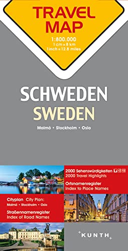 KUNTH TRAVELMAP Schweden 1:800.000: Travel Map Sweden KUNTH TRAVELMAP Schweden 1:800.000: Travel Map Sweden